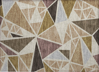 Piper Looms Chantille Geometric ACN1039 Beige Machine Washable Area Rug Scatter Main Image