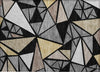 Piper Looms Chantille Geometric ACN1039 Black Machine Washable Area Rug Scatter Main Image