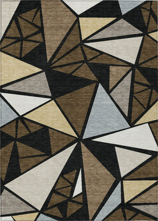 Piper Looms Chantille Geometric ACN1039 Brown Machine Washable Area Rug main image