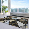 Piper Looms Chantille Geometric ACN1039 Brown Machine Washable Area Rug Outdoor Lifestyle Image Feature