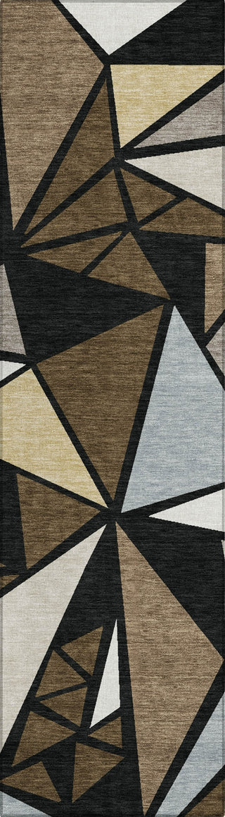 Piper Looms Chantille Geometric ACN1039 Brown Machine Washable Area Rug Runner Main Image
