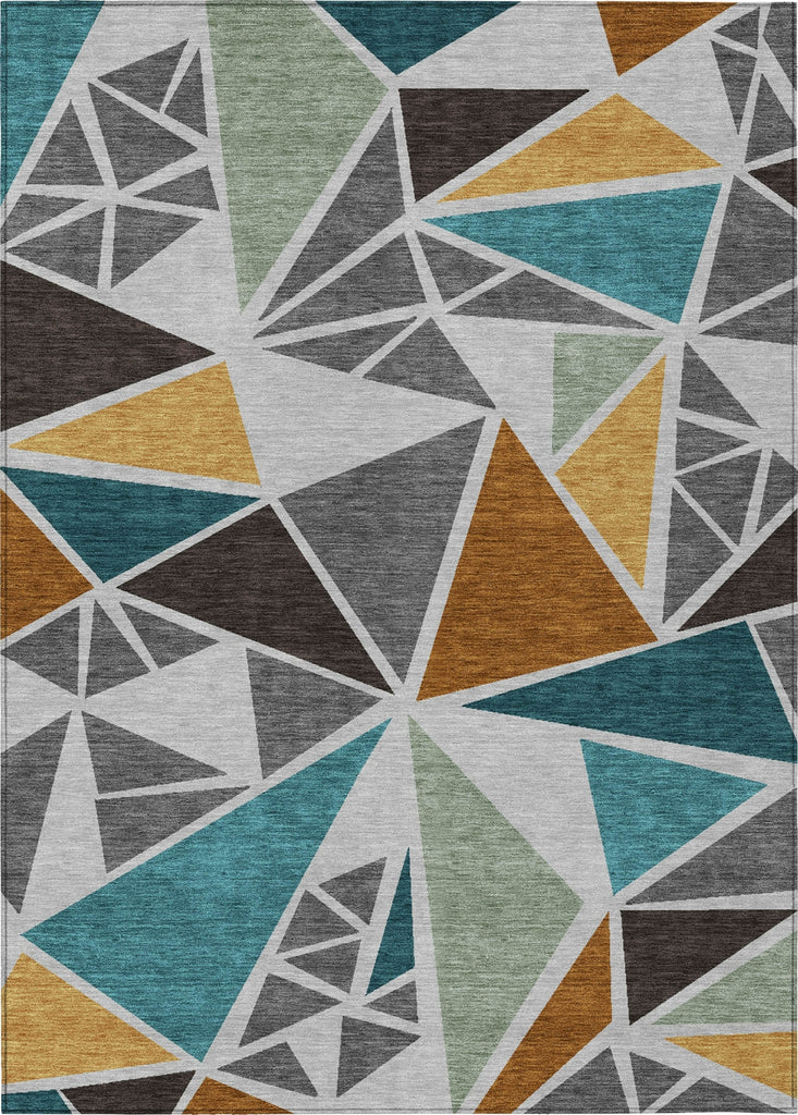 Piper Looms Chantille Geometric ACN1039 Gray Machine Washable Area Rug main image