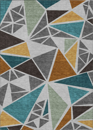 Piper Looms Chantille Geometric ACN1039 Gray Machine Washable Area Rug main image