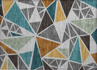 Piper Looms Chantille Geometric ACN1039 Gray Machine Washable Area Rug Scatter Main Image
