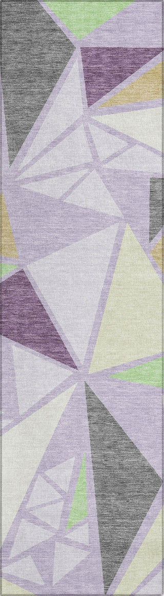 Piper Looms Chantille Geometric ACN1039 Lavender Machine Washable Area Rug Runner Main Image