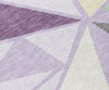 Piper Looms Chantille Geometric ACN1039 Lavender Machine Washable Area Rug Swatch Image