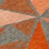 Piper Looms Chantille Geometric ACN1039 Rust Machine Washable Area Rug Swatch Image