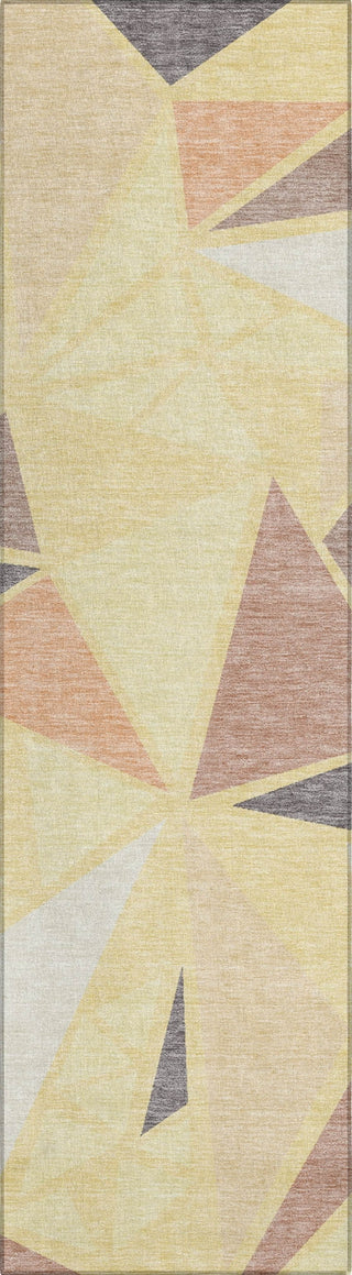 Piper Looms Chantille Geometric ACN1039 Wheat Machine Washable Area Rug Runner Main Image