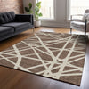 Piper Looms Chantille Geometric ACN1040 Brown Machine Washable Area Rug Lifestyle Image Feature