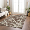 Piper Looms Chantille Geometric ACN1040 Brown Machine Washable Area Rug Lifestyle Image Feature