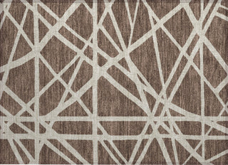 Piper Looms Chantille Geometric ACN1040 Brown Machine Washable Area Rug Scatter Main Image
