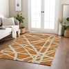 Piper Looms Chantille Geometric ACN1040 Copper Machine Washable Area Rug Lifestyle Image Feature