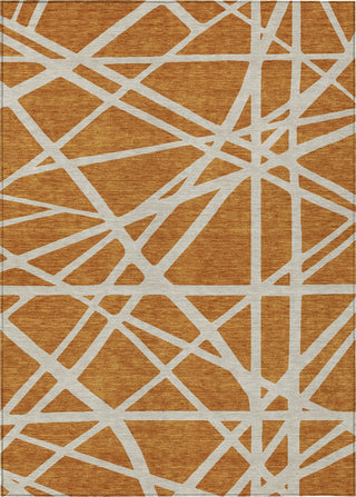 Piper Looms Chantille Geometric ACN1040 Copper Machine Washable Area Rug main image