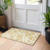 Piper Looms Chantille Geometric ACN1040 Gold Machine Washable Area Rug Scatter Lifestyle Image Feature