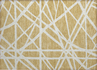 Piper Looms Chantille Geometric ACN1040 Gold Machine Washable Area Rug Scatter Main Image
