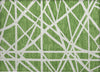 Piper Looms Chantille Geometric ACN1040 Green Machine Washable Area Rug Scatter Main Image