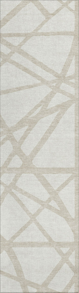 Piper Looms Chantille Geometric ACN1040 Ivory Machine Washable Area Rug Runner Main Image