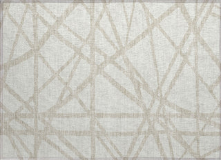 Piper Looms Chantille Geometric ACN1040 Ivory Machine Washable Area Rug Scatter Main Image