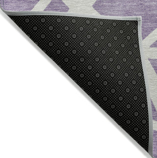 Piper Looms Chantille Geometric ACN1040 Lavender Machine Washable Area Rug Backing Image