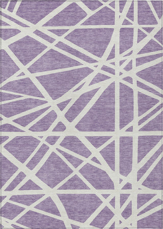 Piper Looms Chantille Geometric ACN1040 Lavender Machine Washable Area Rug main image