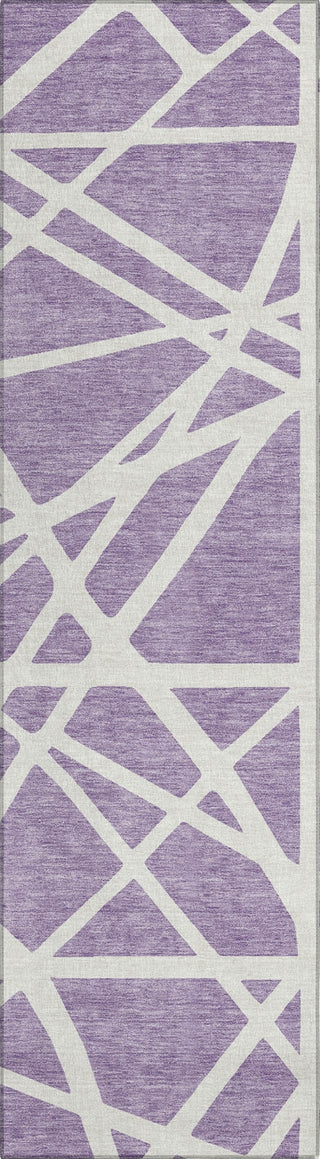Piper Looms Chantille Geometric ACN1040 Lavender Machine Washable Area Rug Runner Main Image