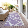 Piper Looms Chantille Geometric ACN1040 Lavender Machine Washable Area Rug Runner Outdoor Lifestyle Image Feature