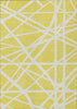 Piper Looms Chantille Geometric ACN1040 Yellow Machine Washable Area Rug main image