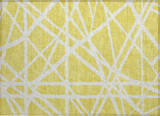 Piper Looms Chantille Geometric ACN1040 Yellow Machine Washable Area Rug Scatter Main Image
