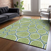 Piper Looms Chantille Circles ACN1041 Aloe Machine Washable Area Rug Lifestyle Image Feature