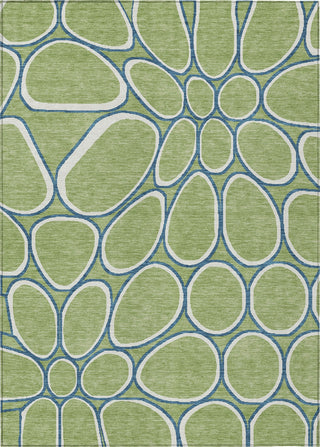 Piper Looms Chantille Circles ACN1041 Aloe Machine Washable Area Rug main image