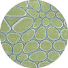 Piper Looms Chantille Circles ACN1041 Aloe Machine Washable Area Rug Round Main Image