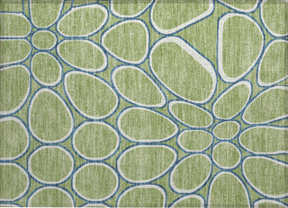 Piper Looms Chantille Circles ACN1041 Aloe Machine Washable Area Rug Scatter Main Image