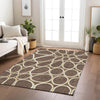 Piper Looms Chantille Circles ACN1041 Brown Machine Washable Area Rug Lifestyle Image Feature