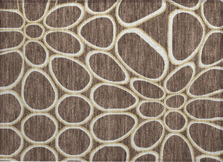 Piper Looms Chantille Circles ACN1041 Brown Machine Washable Area Rug Scatter Main Image