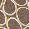 Piper Looms Chantille Circles ACN1041 Brown Machine Washable Area Rug Swatch Image