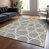Piper Looms Chantille Circles ACN1041 Gray Machine Washable Area Rug Lifestyle Image Feature