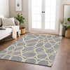 Piper Looms Chantille Circles ACN1041 Gray Machine Washable Area Rug Lifestyle Image Feature