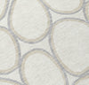 Piper Looms Chantille Circles ACN1041 Ivory Machine Washable Area Rug Swatch Image