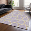 Piper Looms Chantille Circles ACN1041 Lavender Machine Washable Area Rug Lifestyle Image Feature