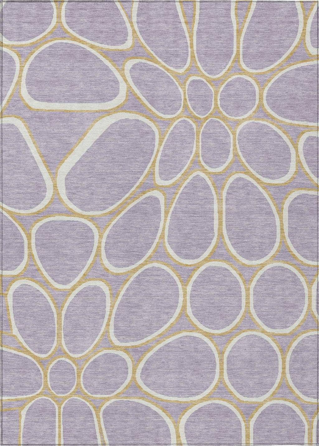 Piper Looms Chantille Circles ACN1041 Lavender Machine Washable Area ...