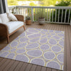 Piper Looms Chantille Circles ACN1041 Lavender Machine Washable Area Rug Outdoor Lifestyle Image Feature