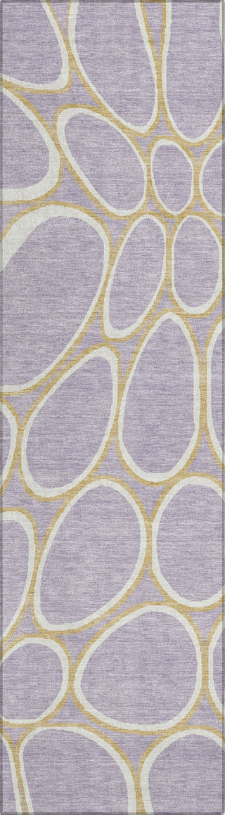 Piper Looms Chantille Circles ACN1041 Lavender Machine Washable Area Rug Runner Main Image