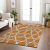 Piper Looms Chantille Circles ACN1041 Paprika Machine Washable Area Rug Lifestyle Image Feature