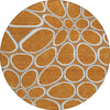 Piper Looms Chantille Circles ACN1041 Paprika Machine Washable Area Rug Round Main Image