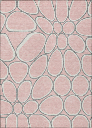 Piper Looms Chantille Circles ACN1041 Pink Machine Washable Area Rug main image
