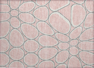 Piper Looms Chantille Circles ACN1041 Pink Machine Washable Area Rug Scatter Main Image