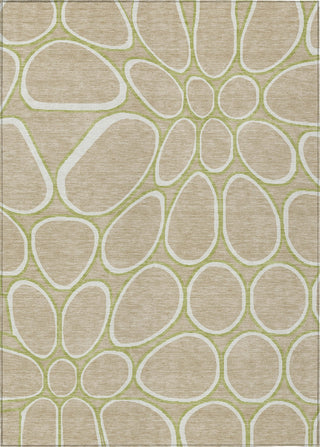 Piper Looms Chantille Circles ACN1041 Tan Machine Washable Area Rug main image