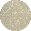 Piper Looms Chantille Circles ACN1041 Tan Machine Washable Area Rug Round Main Image