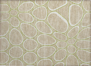 Piper Looms Chantille Circles ACN1041 Tan Machine Washable Area Rug Scatter Main Image