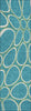 Piper Looms Chantille Circles ACN1041 Teal Machine Washable Area Rug Runner Main Image